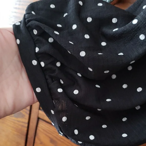 Reitmans Black and White Polka Dot Blouse - Picture 5 of 8